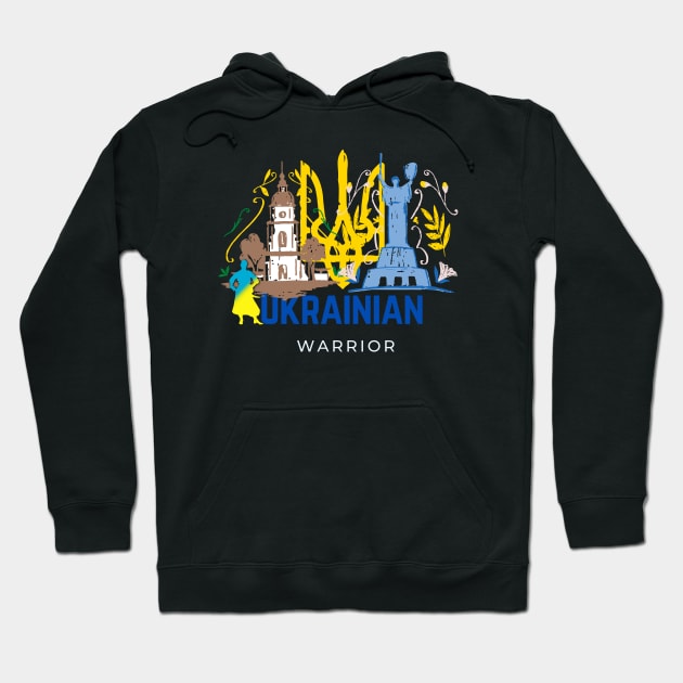 Ukrainian Cossack Warrior and Famous Icons Hoodie by EpicClarityShop